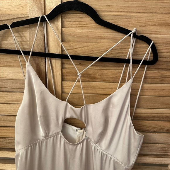 L'Academie Caris Maxi Dress in Nude Size S - Picture 6 of 10
